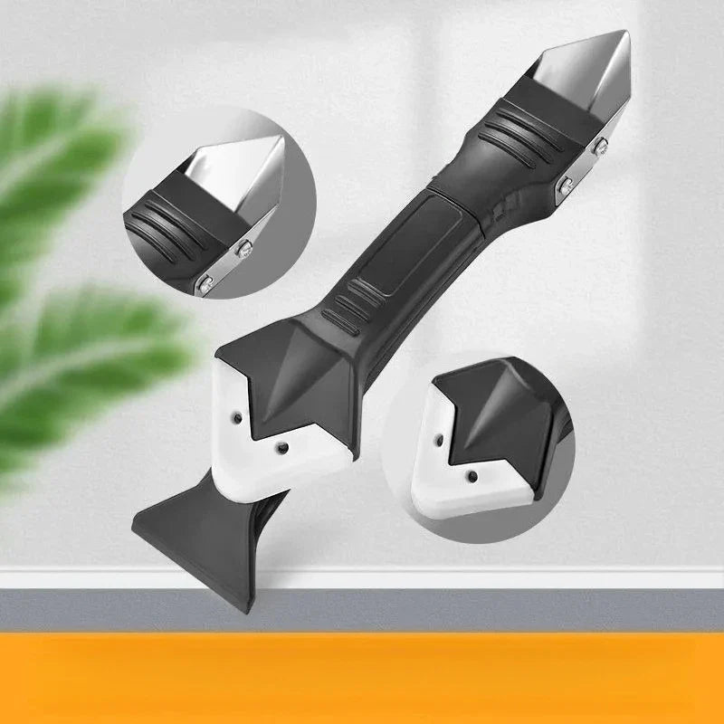 Silicone Scraper Blade Glue Remover Filler Corner Grout Crack Mud Tool Filler Scraper Set Multi-Functional Home Use