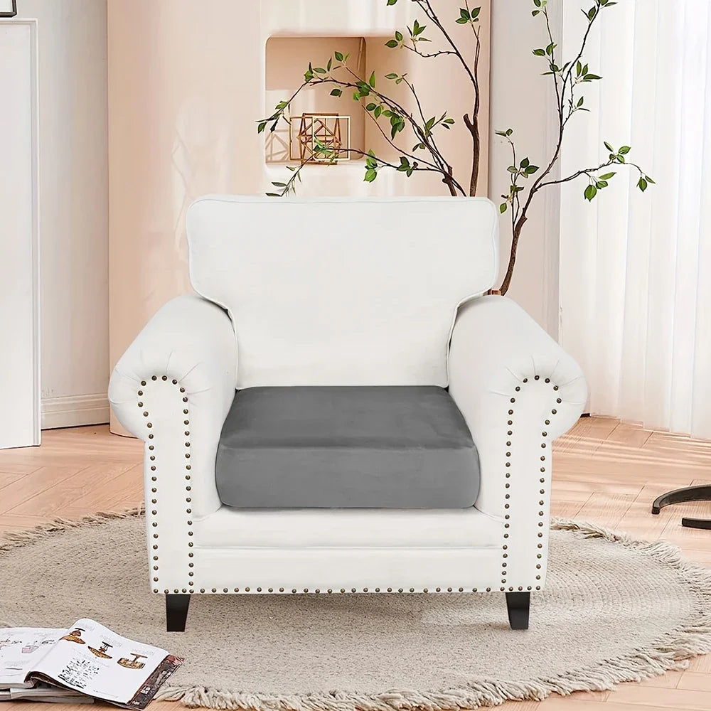 Super Soft Velvet Sofa Cover for Living Room Stretchy Washable Furniture Protector Luxury Universal Sofa Seat Cushion Cover Home
