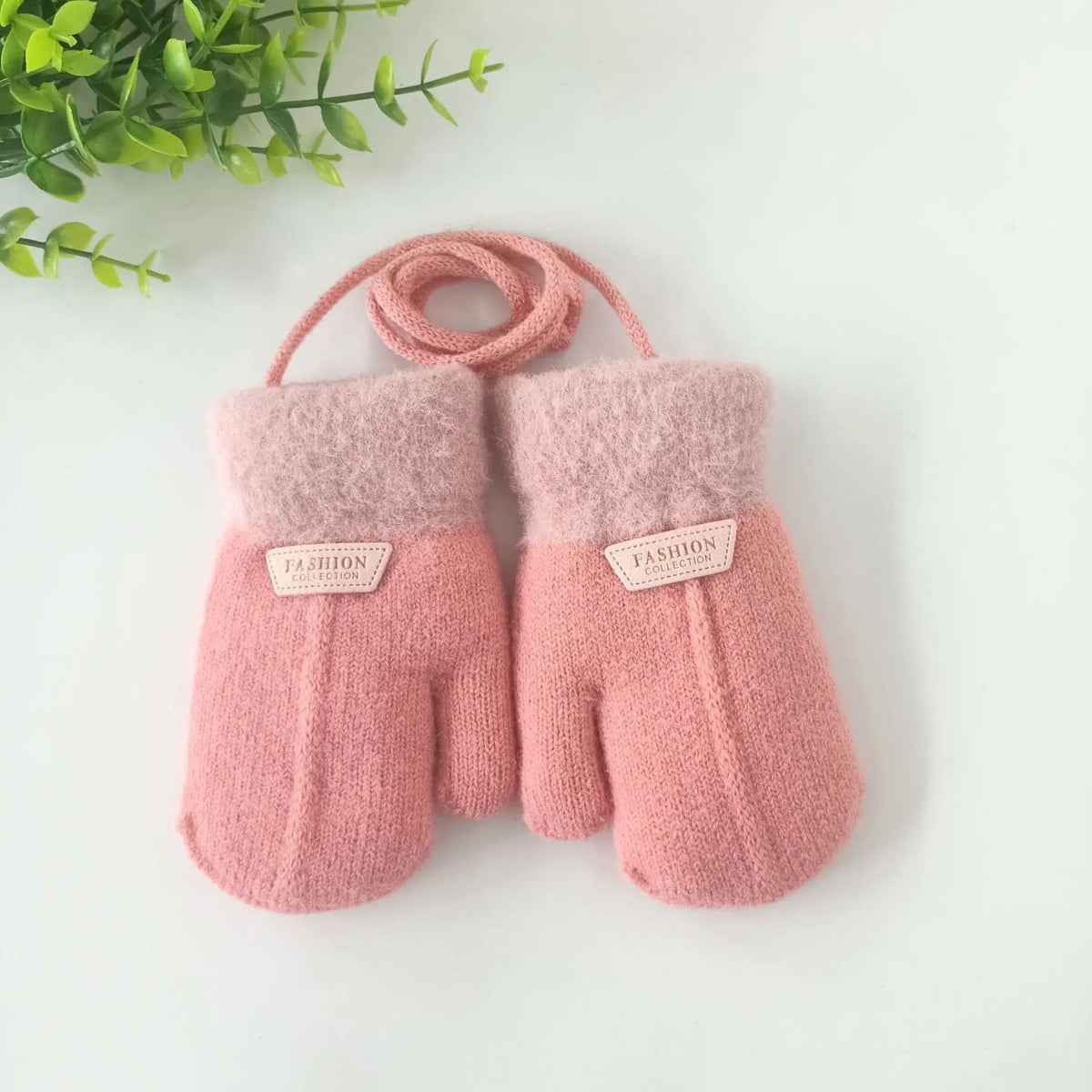 Autumn Winter Thicken Warm Children Gloves Knitting Mittens Baby Mittens Infant Toddler Soft Comfortable Thickened Winter Gloves