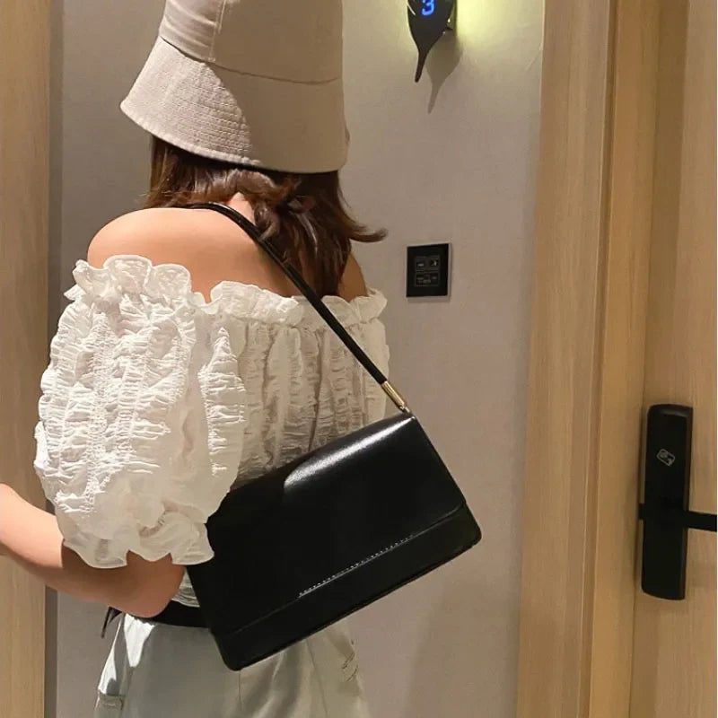 Luxury Brand Crossbody Bags for Women | Fashion Design Underarm & Woman Shoulder Bag (Female Handbag & Purses, Solid Color)