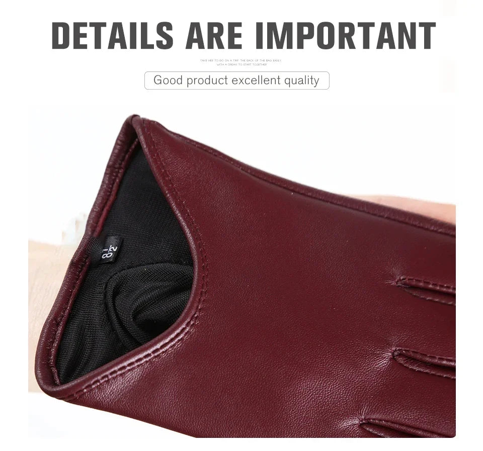 Fashion color Apparel Accessories women's leather gloves,comfortable short Women mitten,warm winter gloves women-2001