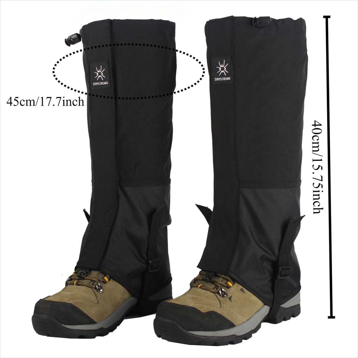 Waterproof Snow Sand Prevention Leg Gaiters Essential Protective Gear for Outdoor Mountaineering Skiing Desert Hiking Exploratio