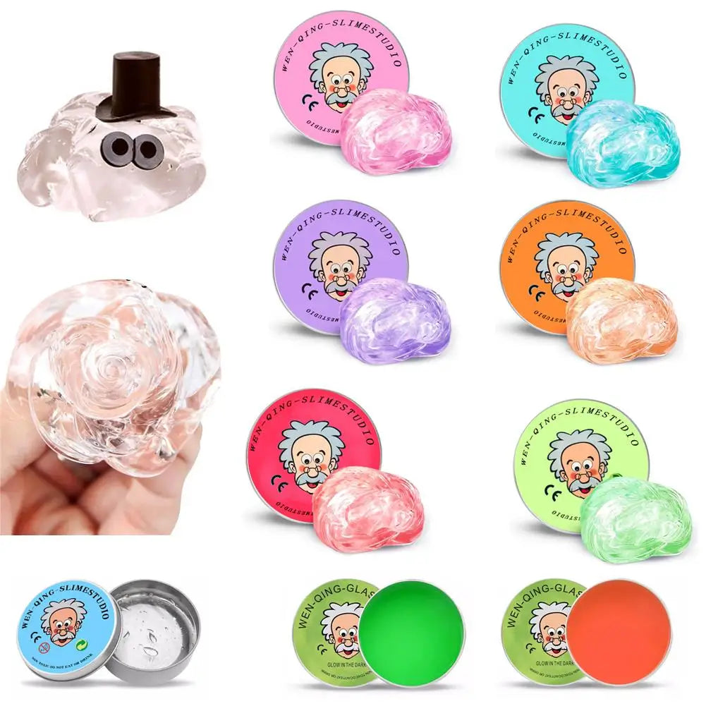 9E-Colorful Non-Newtonian Liquid Decompression Toys Children Transparent Elastic Modeling Compound Non Toxic Creative Crafts