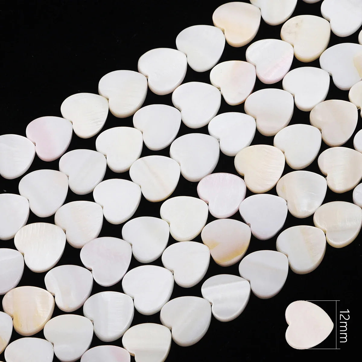 Natural Shell Beads Mother of Pearl Love Star Oval Round Flat Loose Spacer Beads for Jewelry Making DIY Charm Bracelet Necklace