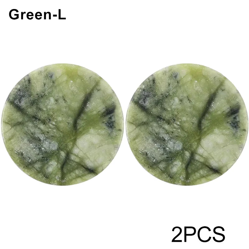 Glue Pallet Eyelashes Extensions Pink Green Jade Stone Reusable False Eye Lashes Adhesive Pallet Pad Holder Makeup Accessories