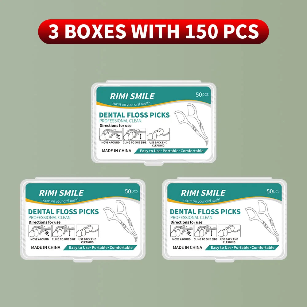 50/150/300/600/1000 PCS Dental Floss Sticks Oral Care Tools