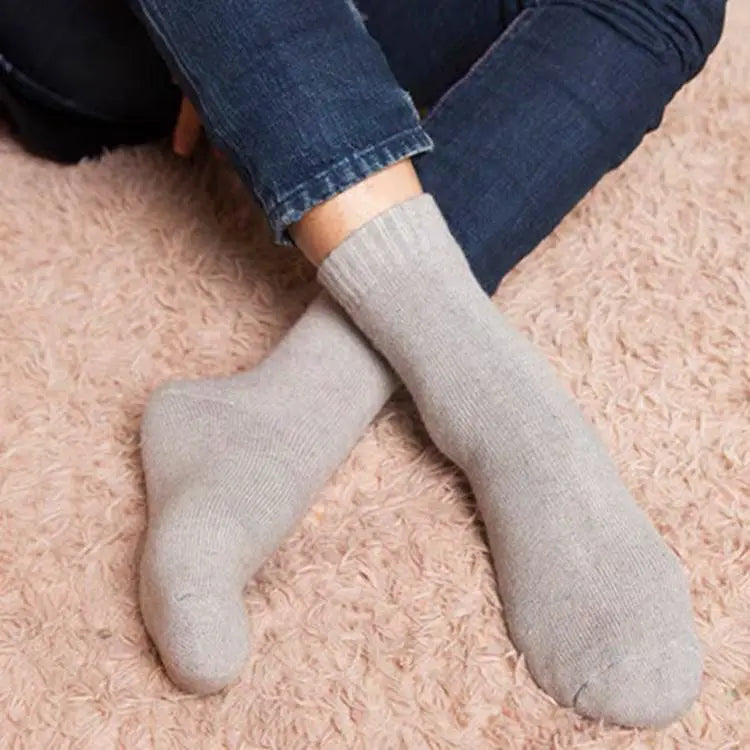 2026 New Winter Super Thicker Warm Socks Wool Male Men Women Socks Solid Socks Merino Wool Socks Against Cold Snow Terry Socks