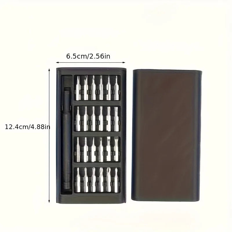 25 in 1 mini screwdriver set,flat head and cross shaped small screwdrivers, suitable for electronic products,Halloween,Christmas