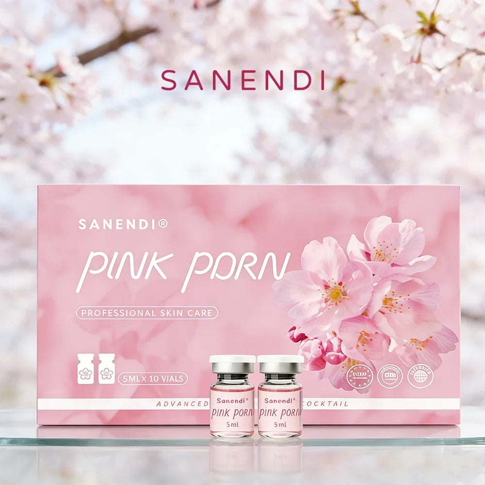 PDRN Salmon DNA Pink Cocktail Facial Serum For Face Glowing Hyaluronic Acid Korean 5 Box With Free EMS RF Tool