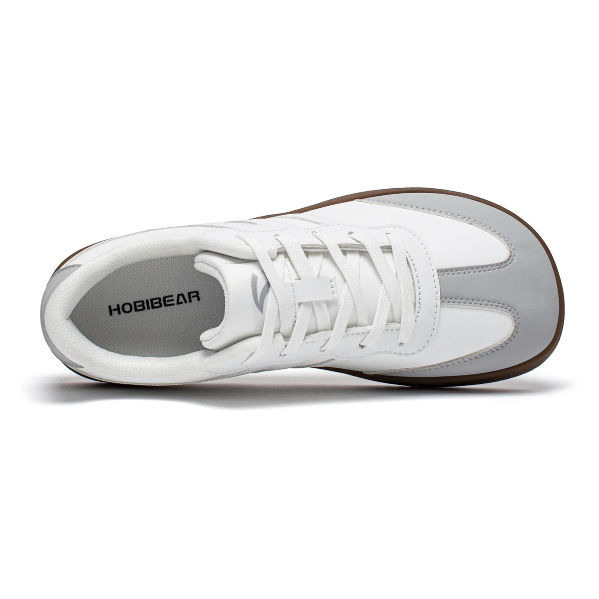 HOBIBEAR Unisex Wide Toe Shoes Artificial Leather Sneakers Casual Lace Up Retro Fashion Shoes for Women Men