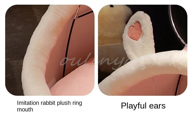 Cute Oversized Adult Child Plush Tent Cozy House Lazy Person Sofa On The Ground Cat's Nest Christmas Cushions Sitting Cushion