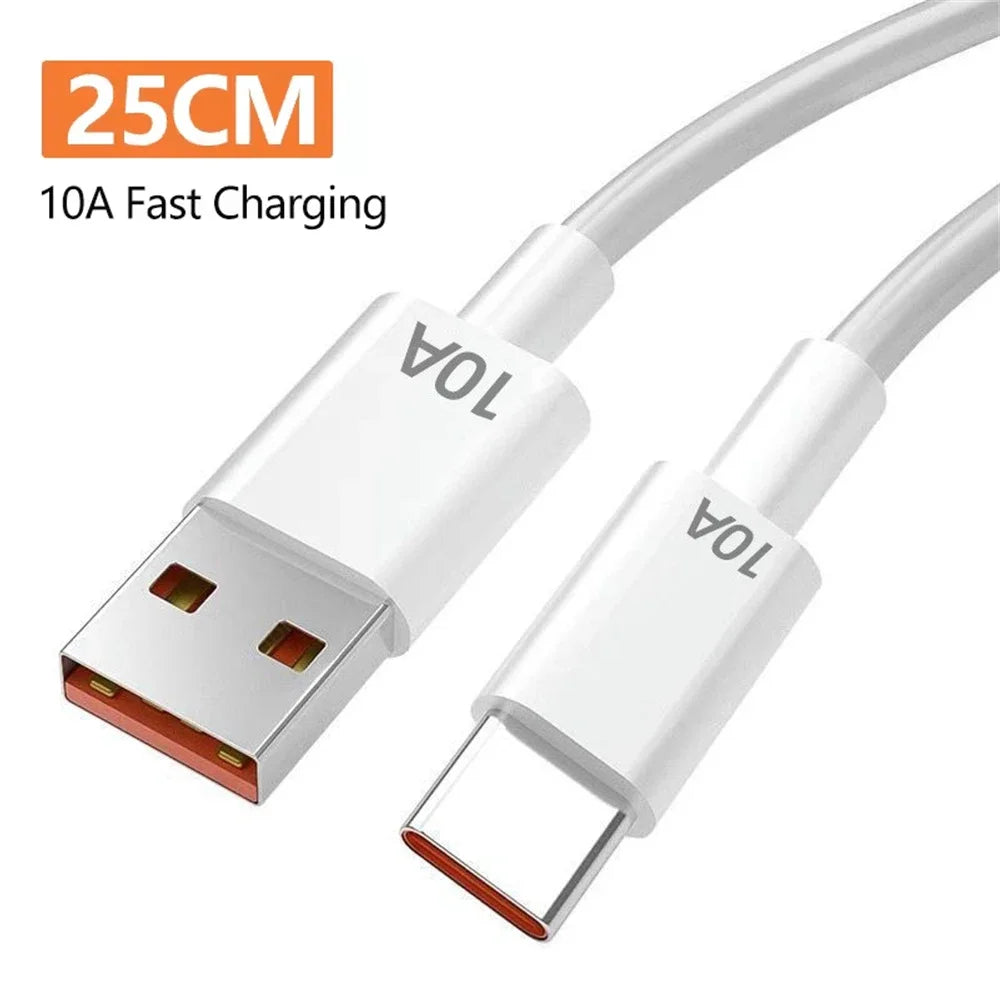 5 in 1 GaN USB C Desktop Charger 240W Fast Charge Phone Adapter 10A Type C Cable For iPhone Samsung Xiaomi EU/US/UK Plug Charger