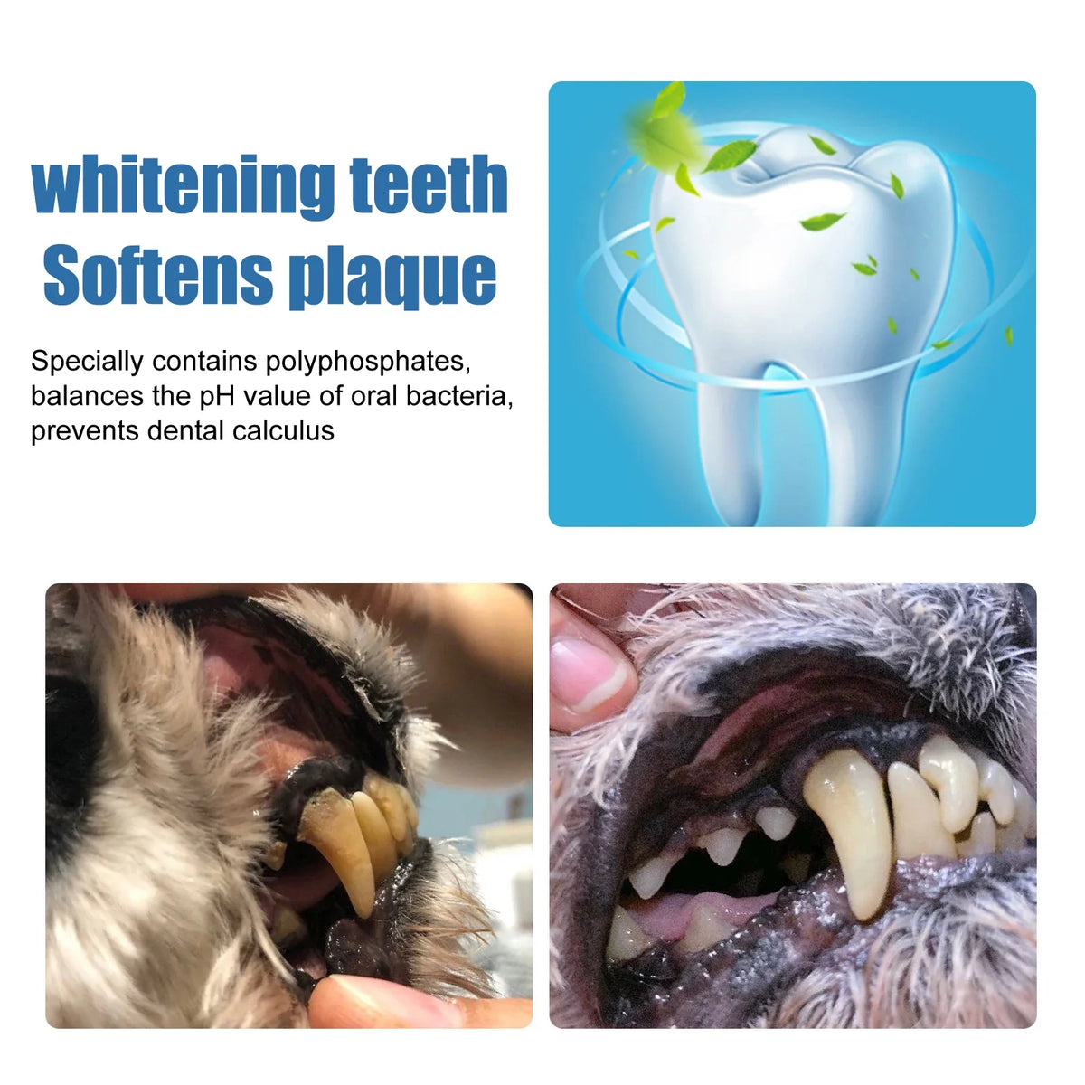 Pet Oral Tartar Remover Spray Deep Clenaing Yellow Teeth Eliminate Bad Breath Fresh Breath Whitening Teeth Pet Oral Foam Cleaner