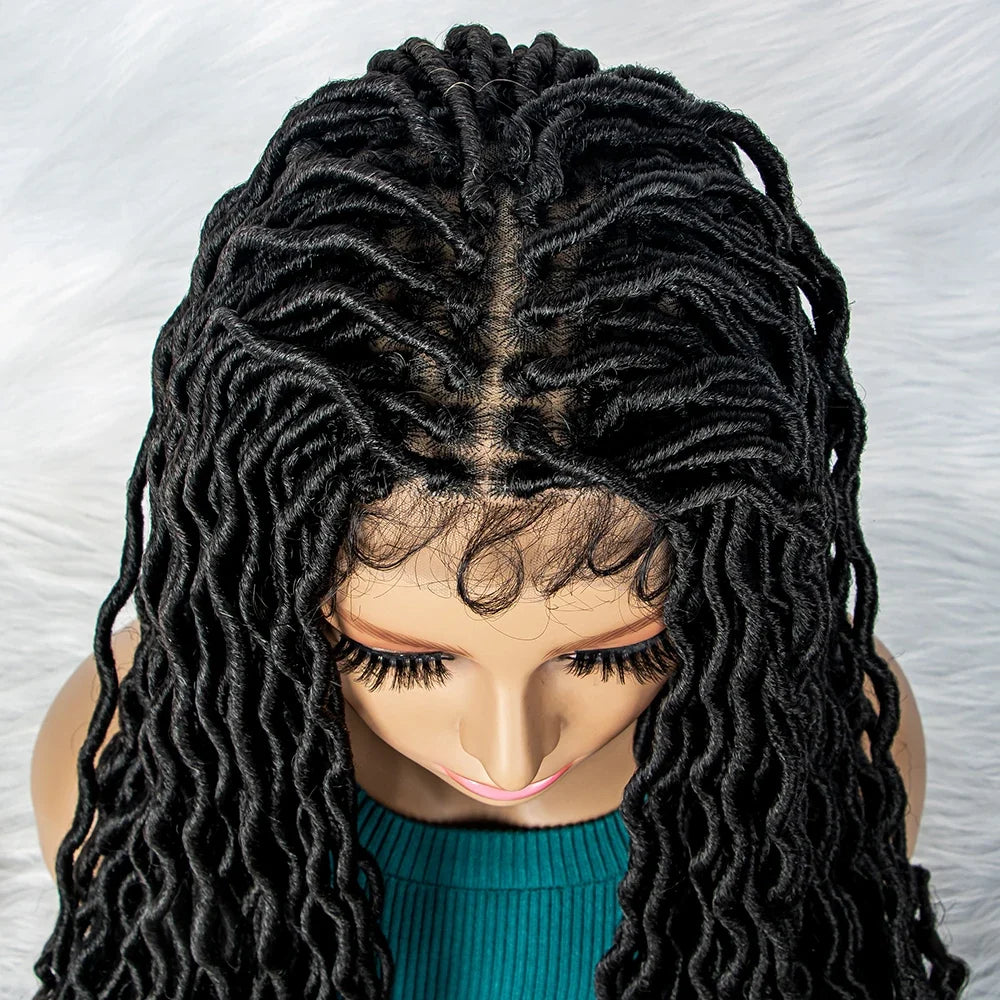 Goddess Box Braids Wig | Curly Ends | Full Lace | Crochet Hair | Black Women