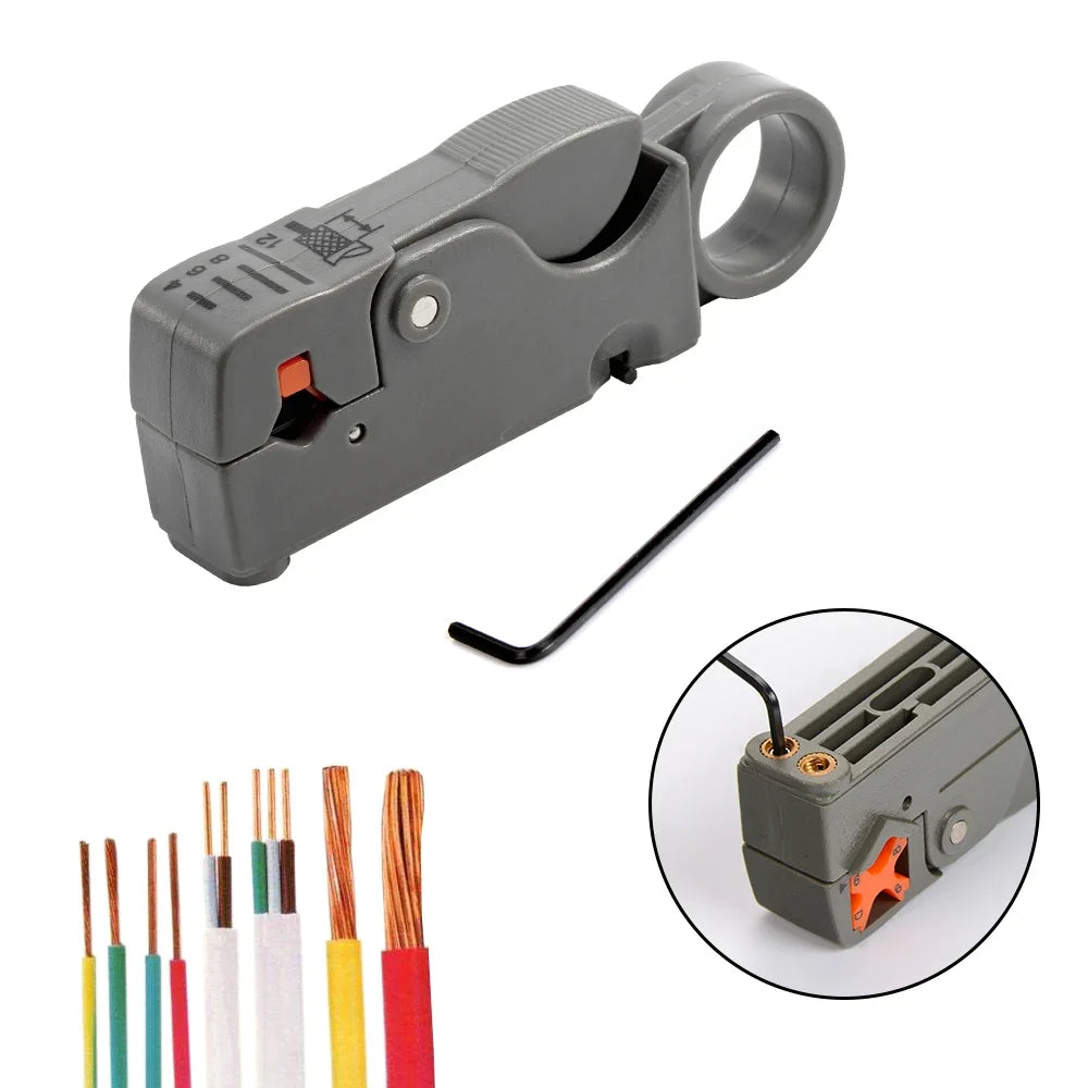 Stripping Pliers Decrustation Wire Cable Tools Stripper Stainless Steel  Hexagon Wrench Accessory Insulated Electrical Straight