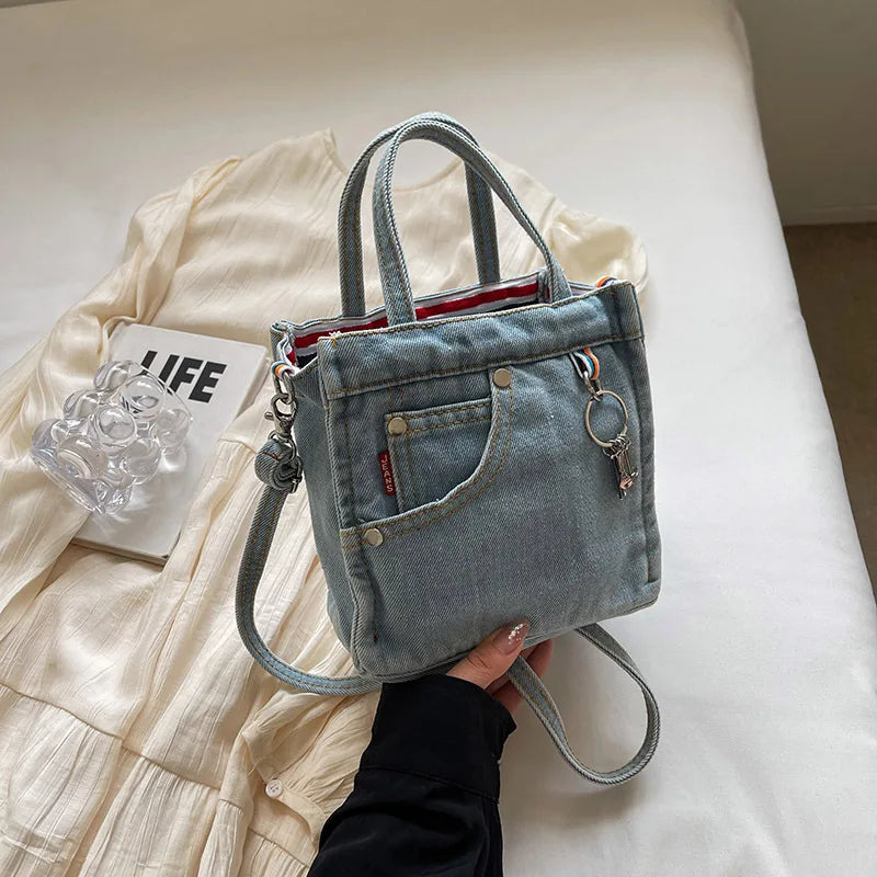Women's Box Crossbody and Shoulder Handbag | Polyester, Adjustable Strap
