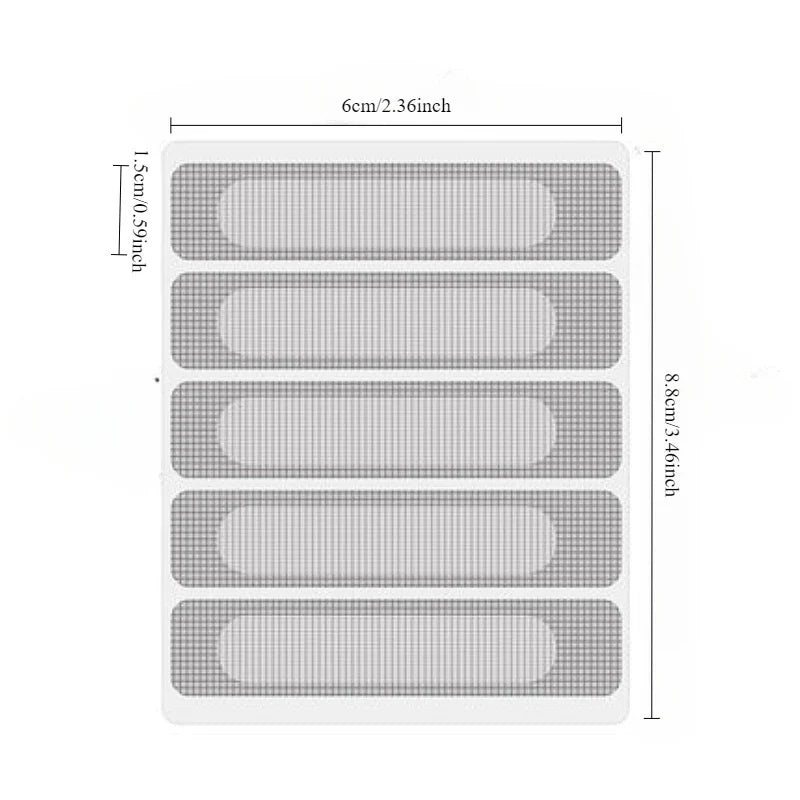 Window Screen Patch Exhaust Grille Window Door Drainage Hole Anti-mosquito Paste Mesh mosquito net mesh Invisible Repair Subsidy