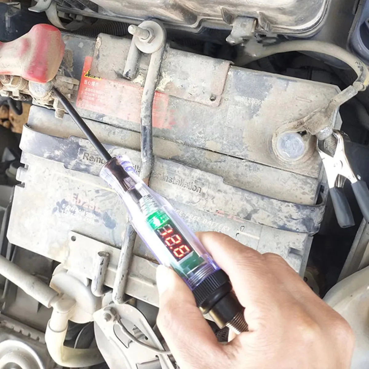 Car Truck Voltage Circuit Tester Auto Car Diagnostic Probe Test Pen Light Bulb Electric Measuring Pen Repair Tools 6V 12V 24V