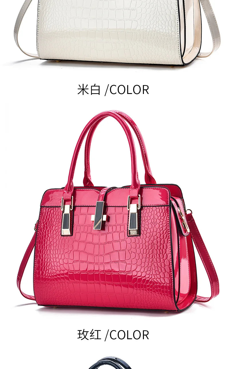 Women's Structured PU Handbag | Shoulder and Crossbody Tote