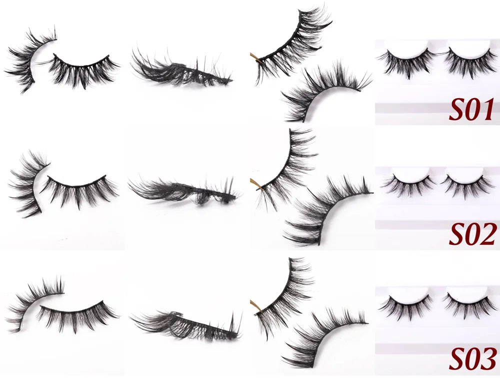 Yiernuo 1/5 Pairs Cosplay Anime Eyelashes Manga Lashes Dramatic Fairy Clusters Lashes Wet Look Lashes