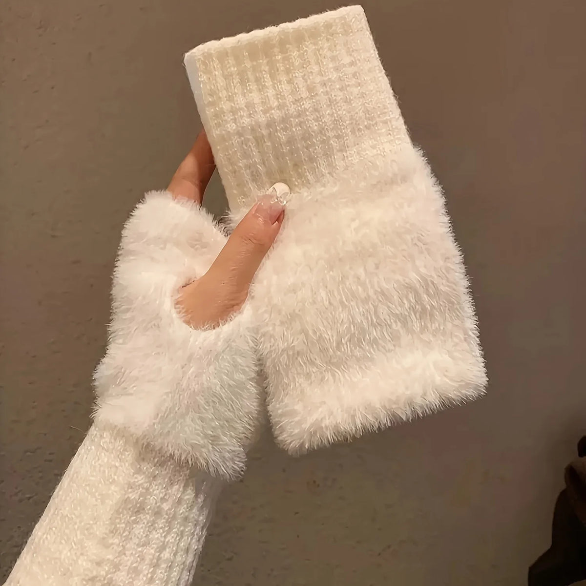 Hand Washable Fingerless Gloves for Women: Comfortable Soft Warm Design, Fashionable Winter Gloves for Cold Weather & Casual Use