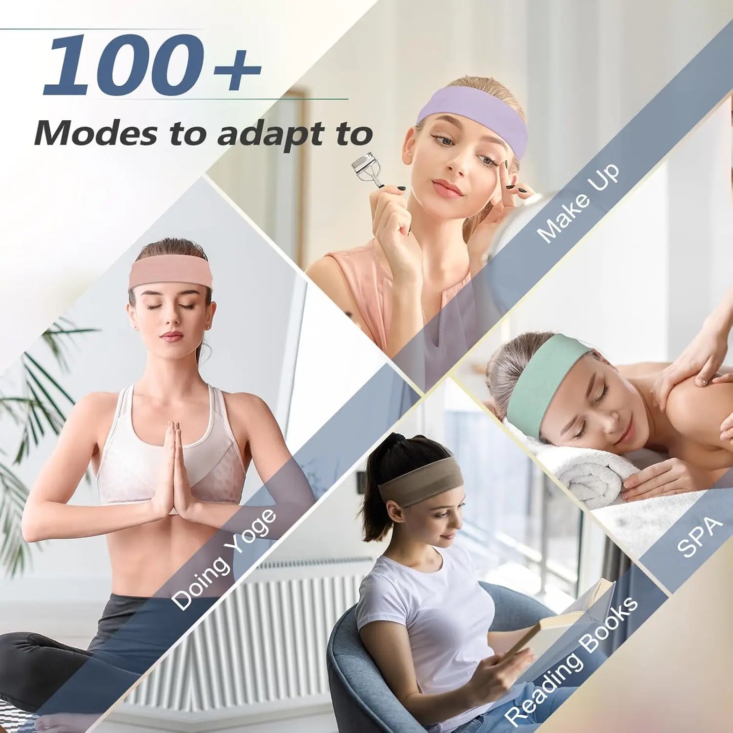 6pcs Simple Basic Solid Color Sports Yoga Headband to Absorb Sweat For Men and Women