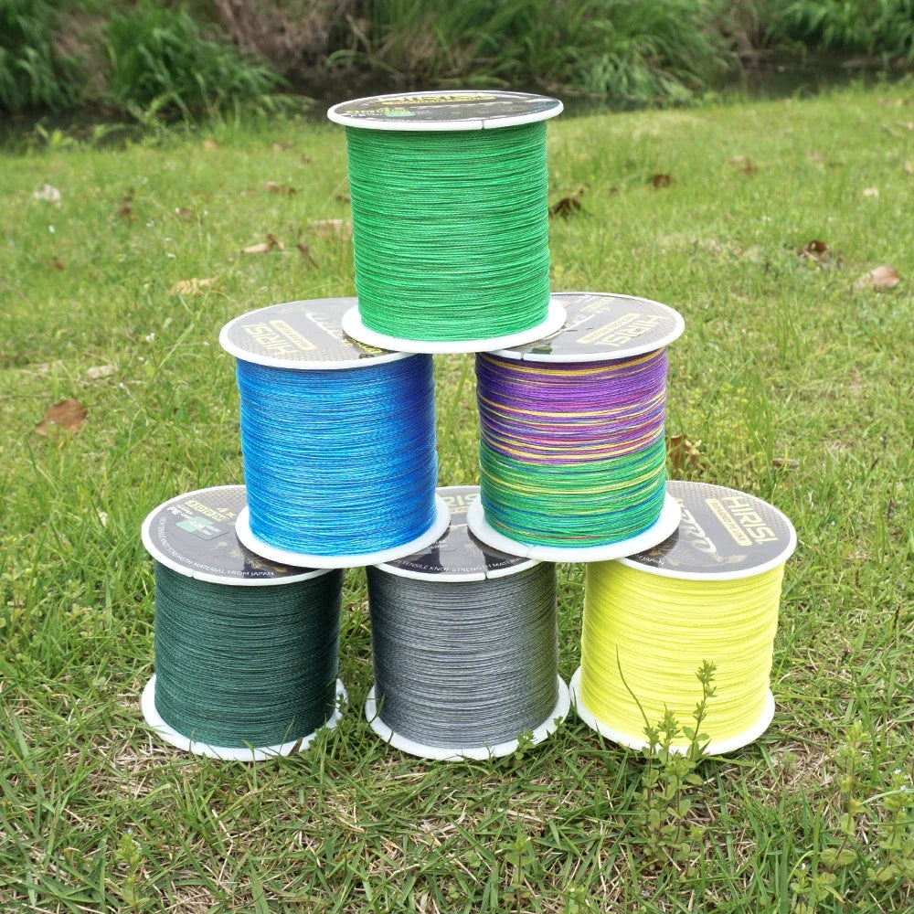 Hirisi Carp Fishing Line 300M Braided PE Line 4 Strands 15-50LB Multifilament Fishing Line Smooth Fishing Accessories