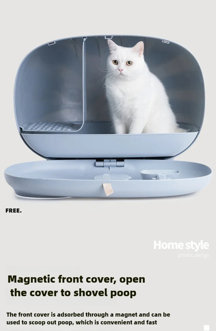Makesure Cat Litter Box Fully Enclosed Cat Toilet Pet Supplies High-value Cat Toilet Automatic Self-cleaning Litter Box