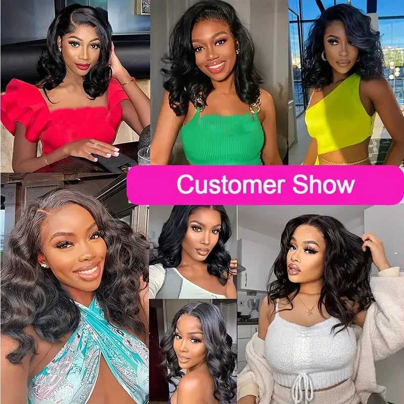 12A Wear & Go Bob Wig | 180% Density Glueless Body Wave Human Hair