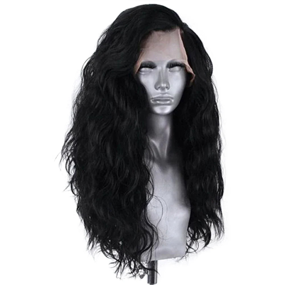 13x4 Ginger Long Wavy Lace Front Wig | Heat Friendly Synthetic, 150%