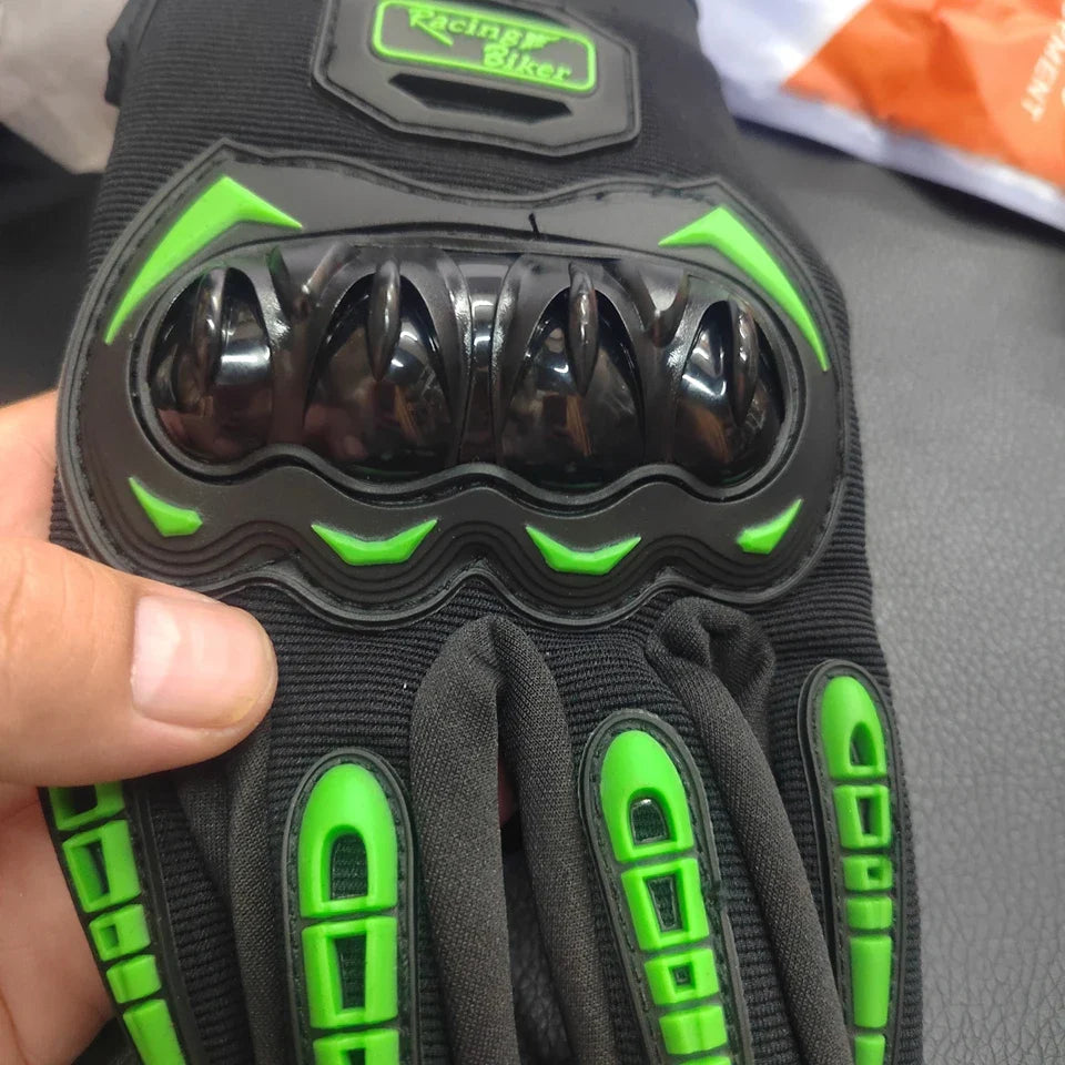 Motorcycle Racing Gloves Fall Protection Men Summer Motocross Protective Gear Breathable Blue Red Grip Palm ﻿