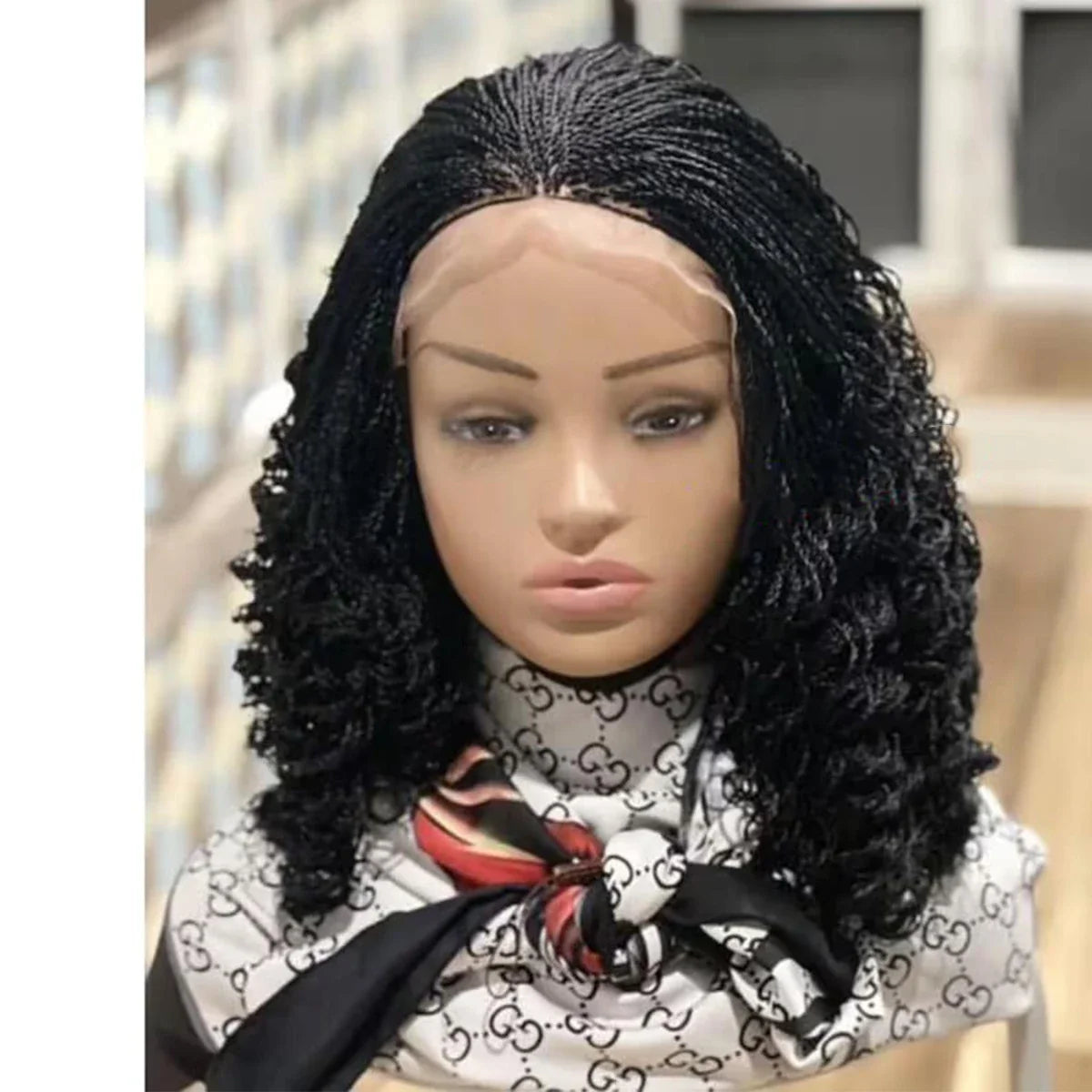 Micro Twist Braided Bob Wig | Kanekalon Box Braids | Pixie Style
