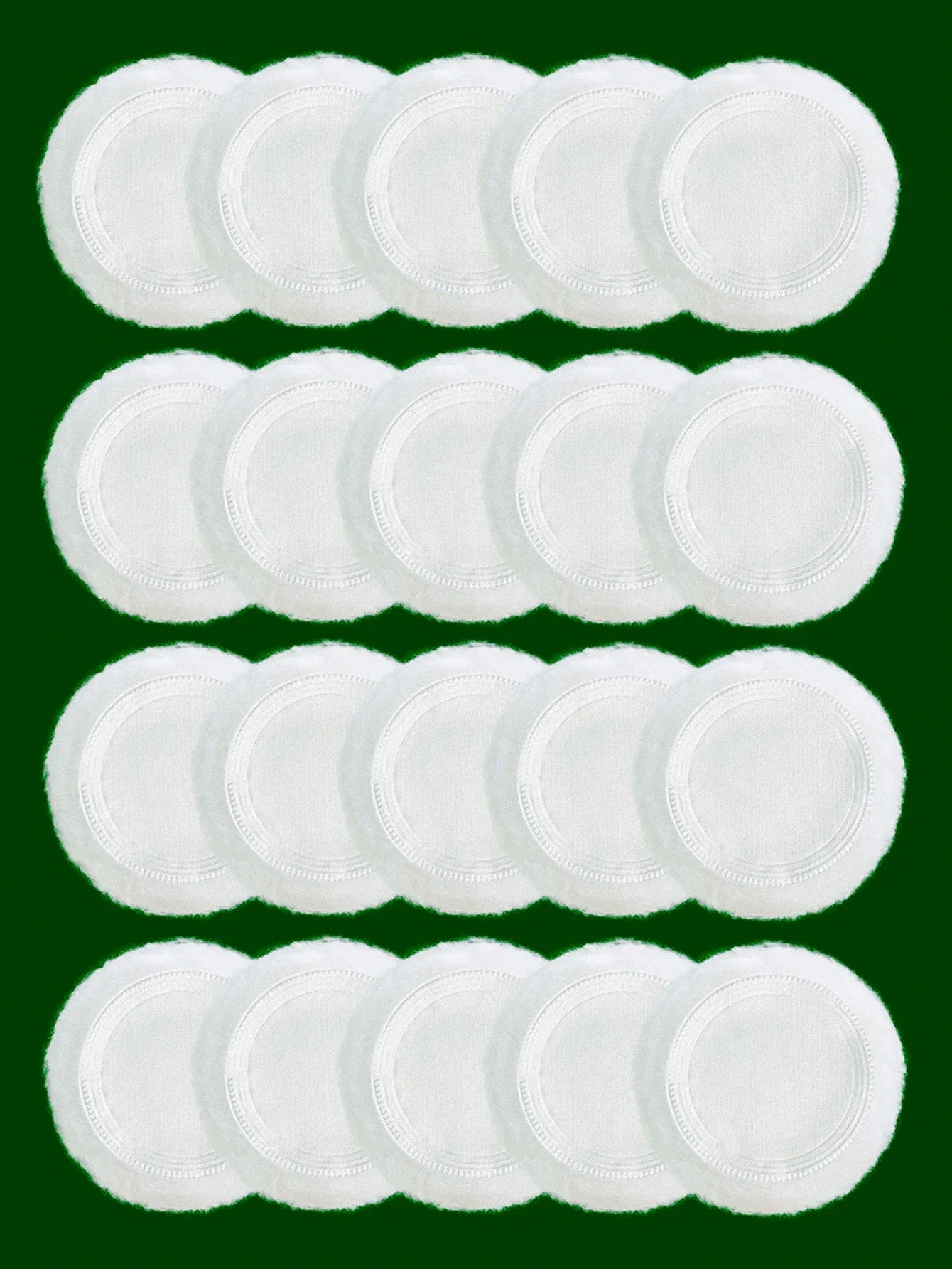 2-5-10-20Pcs Portable and Practical High-Grade White Round Powder Puff for Base and Fixing Makeup