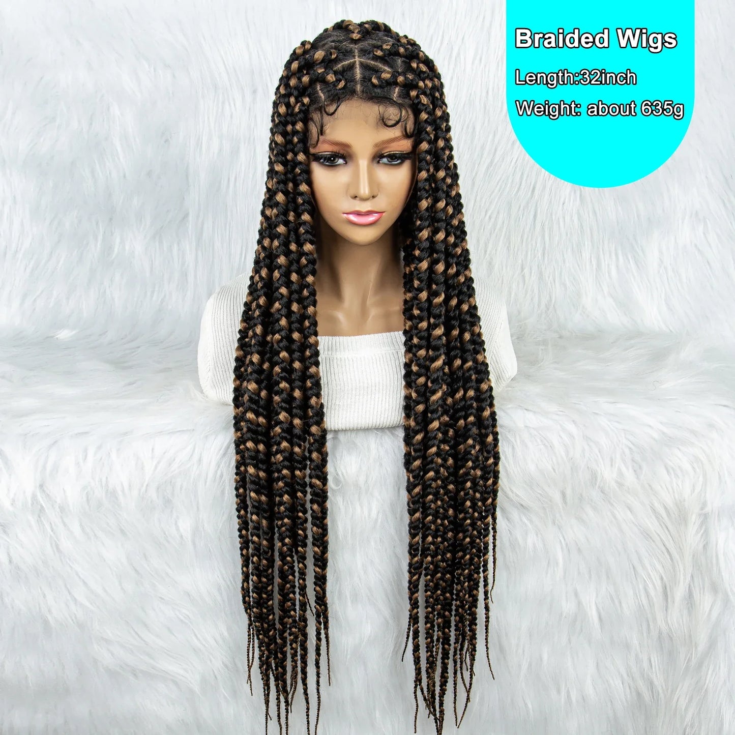 KIMA Colorful Braided Wig | Full Lace | Butterfly Locs & Dreadlocks Options