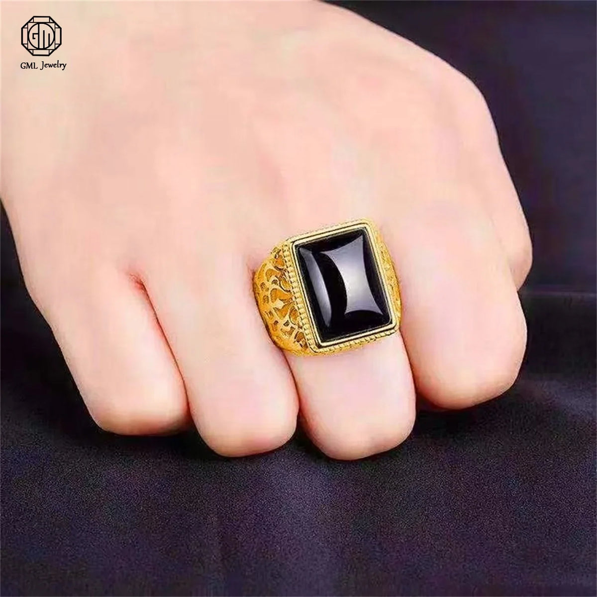 Sand Gold Adjustable Ring Matte Wide Band Openable Fade Resistant Unisex Couple Jewelry Solid Minimalist Gift
