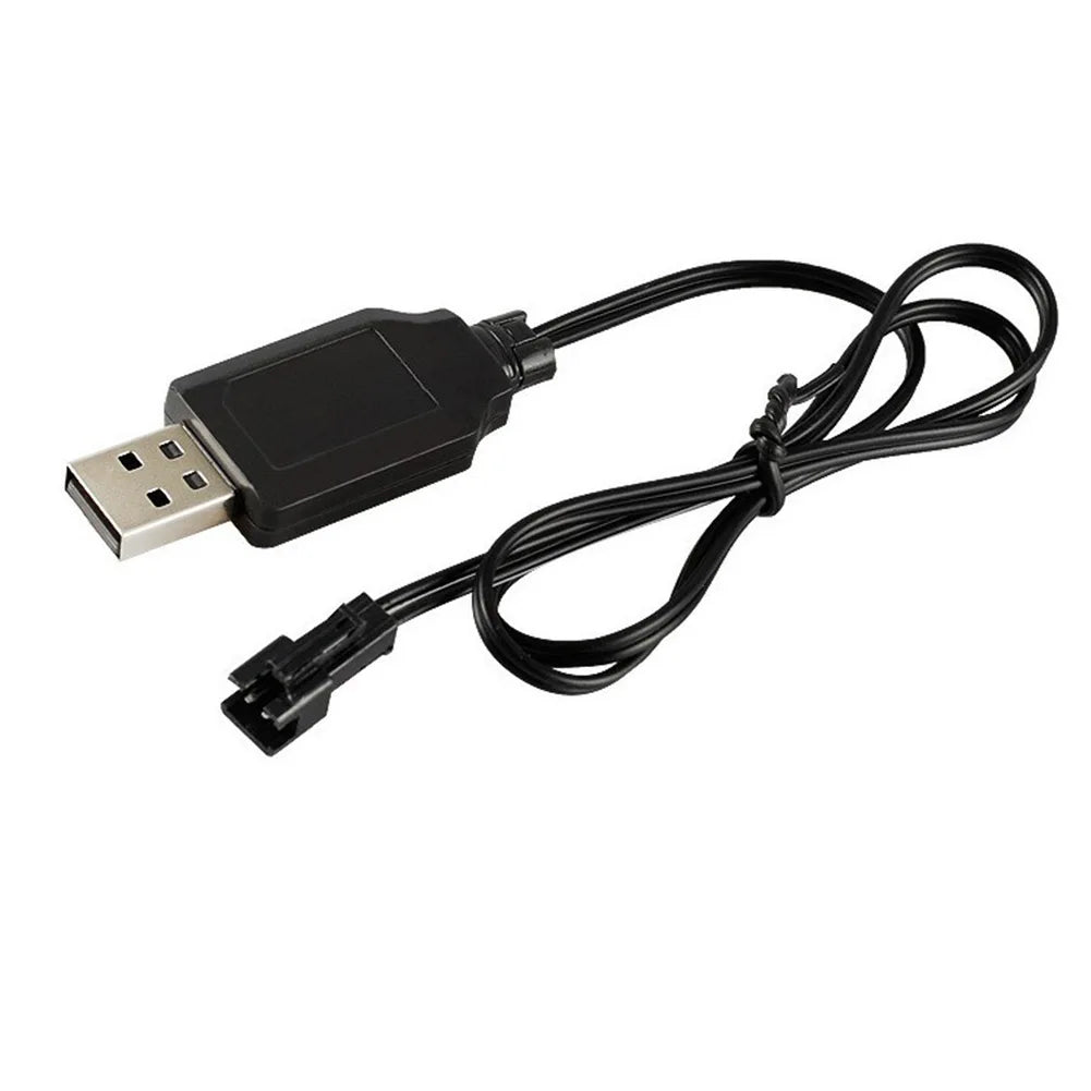 RC Usb Charger Cable For 3.7V Lithium Battery Charger SM-2P Charging Cable Car Aircraft Helicopter Toys Accessories
