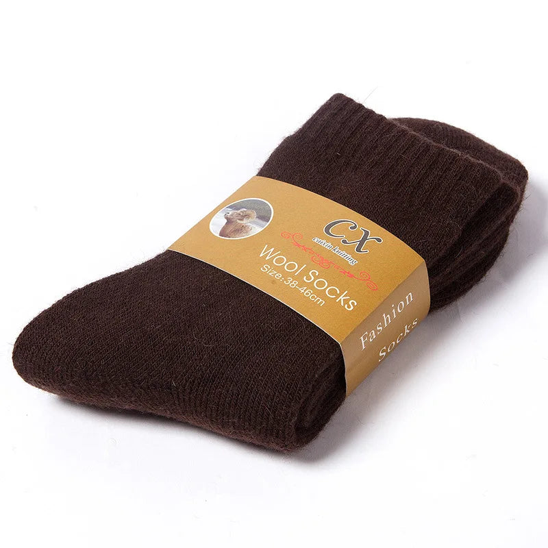 2026 New Winter Super Thicker Warm Socks Wool Male Men Women Socks Solid Socks Merino Wool Socks Against Cold Snow Terry Socks