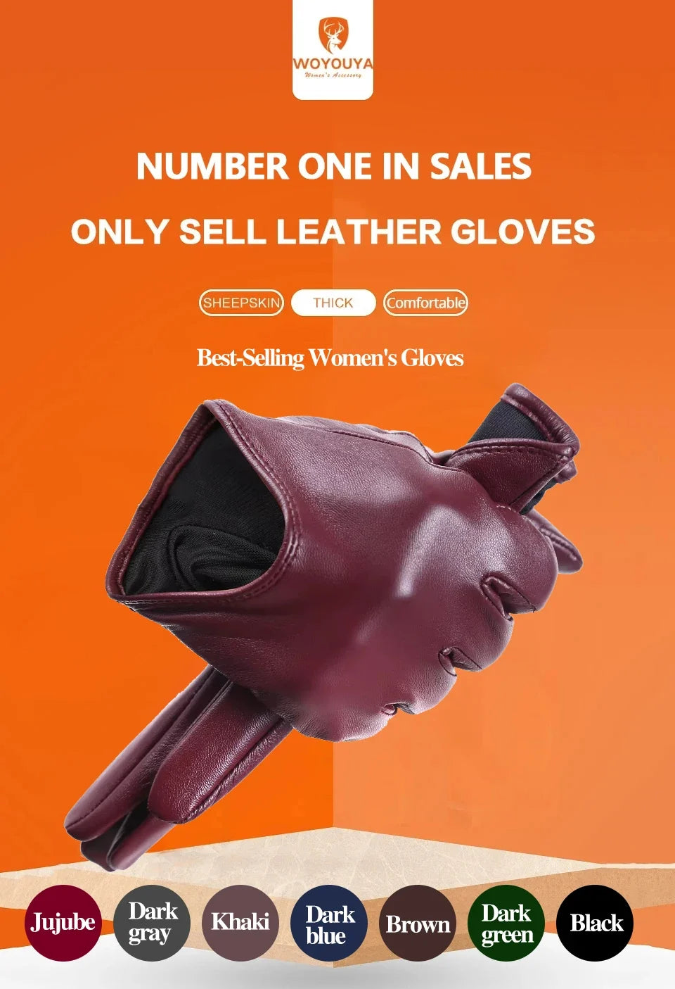 Fashion color Apparel Accessories women's leather gloves,comfortable short Women mitten,warm winter gloves women-2001