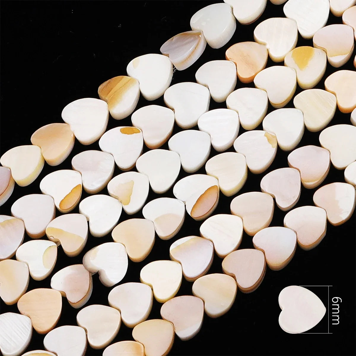 Natural Shell Beads Mother of Pearl Love Star Oval Round Flat Loose Spacer Beads for Jewelry Making DIY Charm Bracelet Necklace