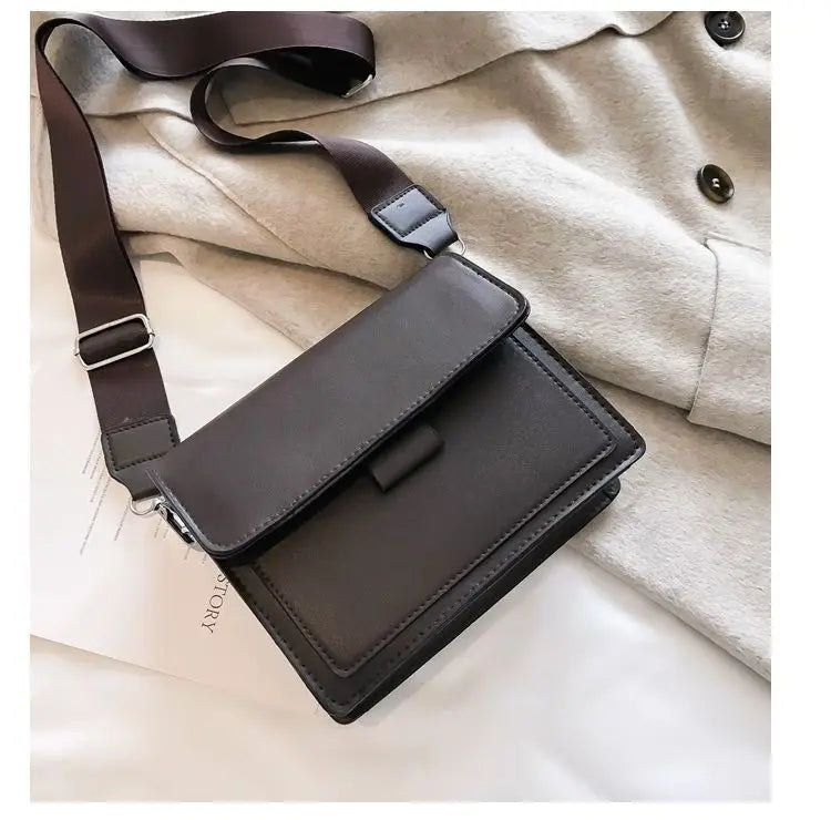 Designer Luxury PU Leather Crossbody Handbag for Women | Fashion Travel Shoulder Messenger Bag (Ladies Small Flap Bag)