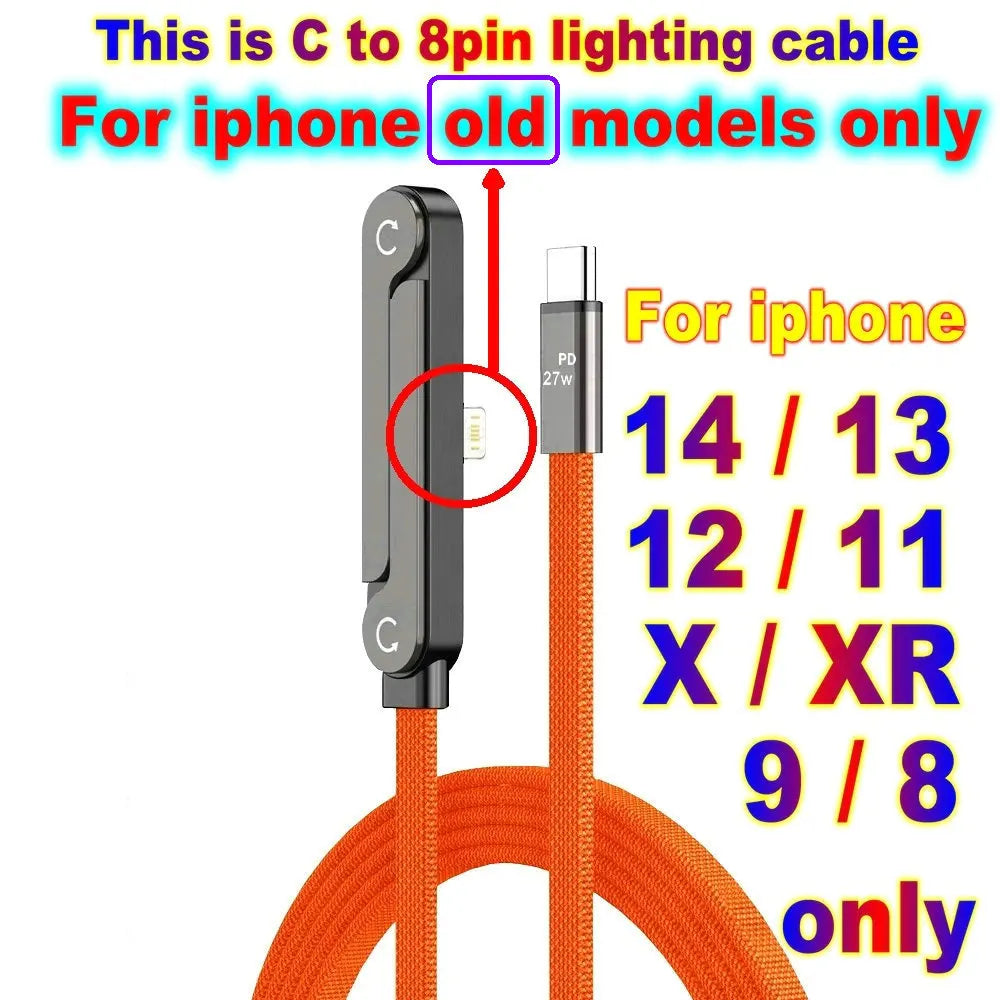 USB Type C Flat Phone Charger Fast Charging Cable C Kick Cable Stand Invisible Support Foldable Holder Charge Bracket For iPhone