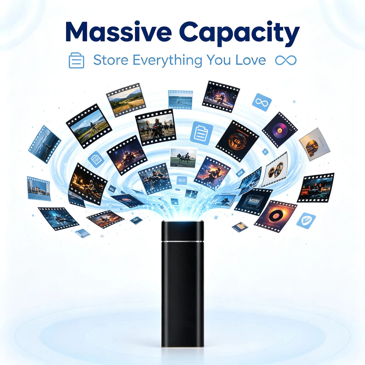 USB 3.1 high-speed external portable hard drive 4TB large capacity portable SSD solid state drive suitable for laptop MAC/PC