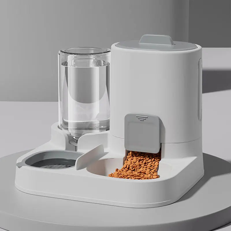 Automatic Gravity Cat Water Dispenser Feeder Spill-Proof Large Capacity One-Piece Design Pet Supplies