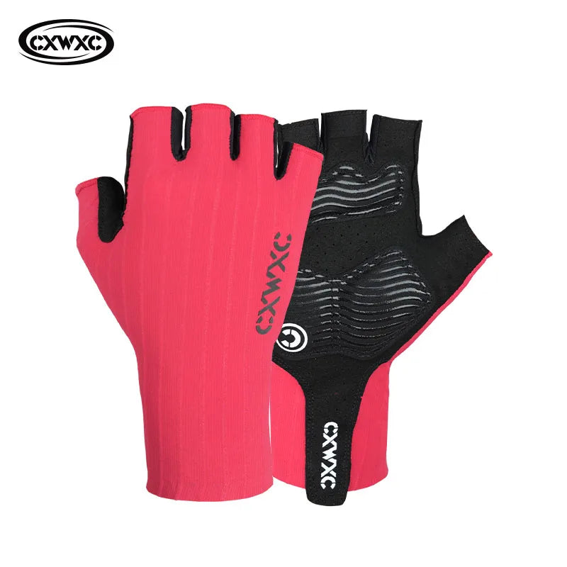 CXWXC Cycling Half Finger Gloves Men Women Breathable Anti-slip Glove Fitness Sport Training Gloves With Extended Wrist Guard