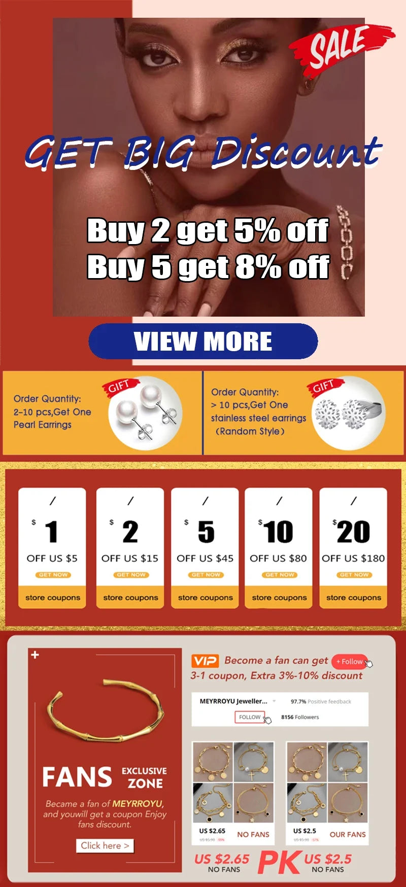 MEYRROYU 316L Stainless Steel White Zircon Inlay Cuboid Series Design Double-Layer Bracelet Women Classic Classy Hand Chain Gift