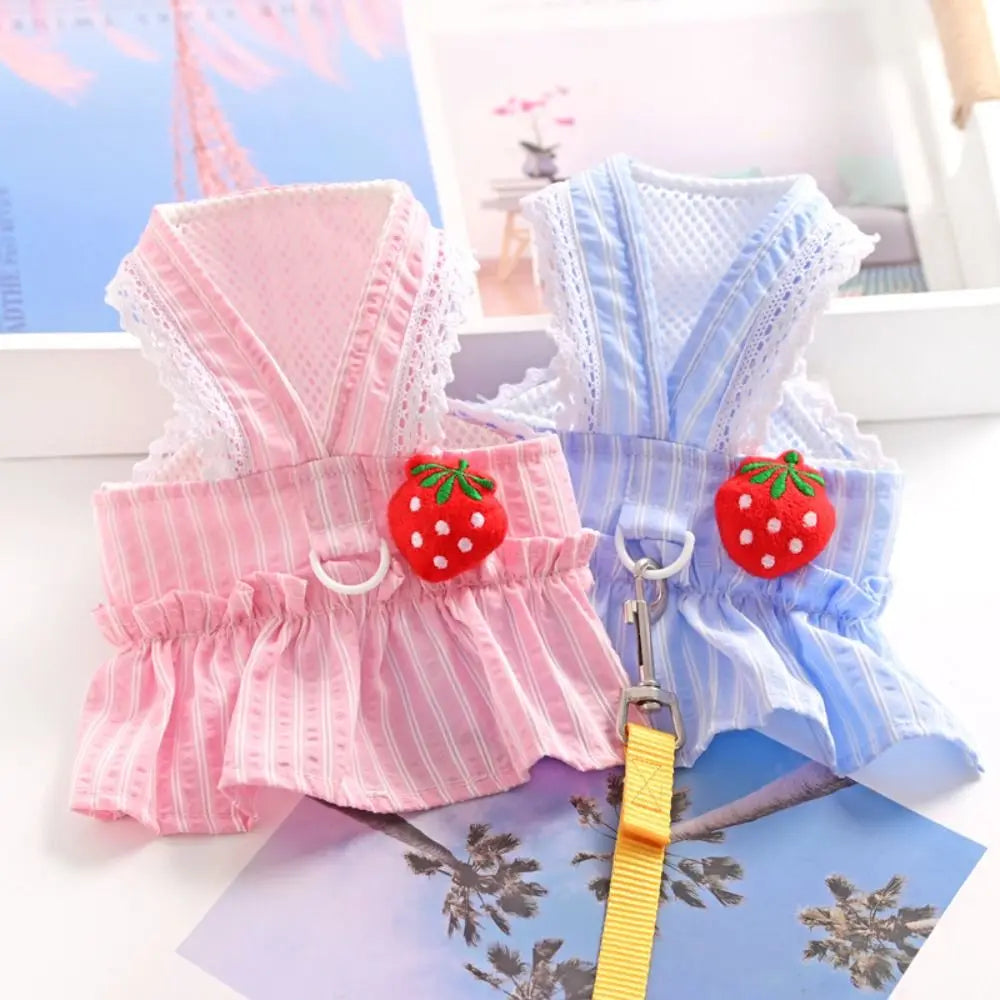 Pet Supplies Cute Dog Dress Breathable Thin Design Cat Princess Skirt Soft Pet Summer Clothes Kittens