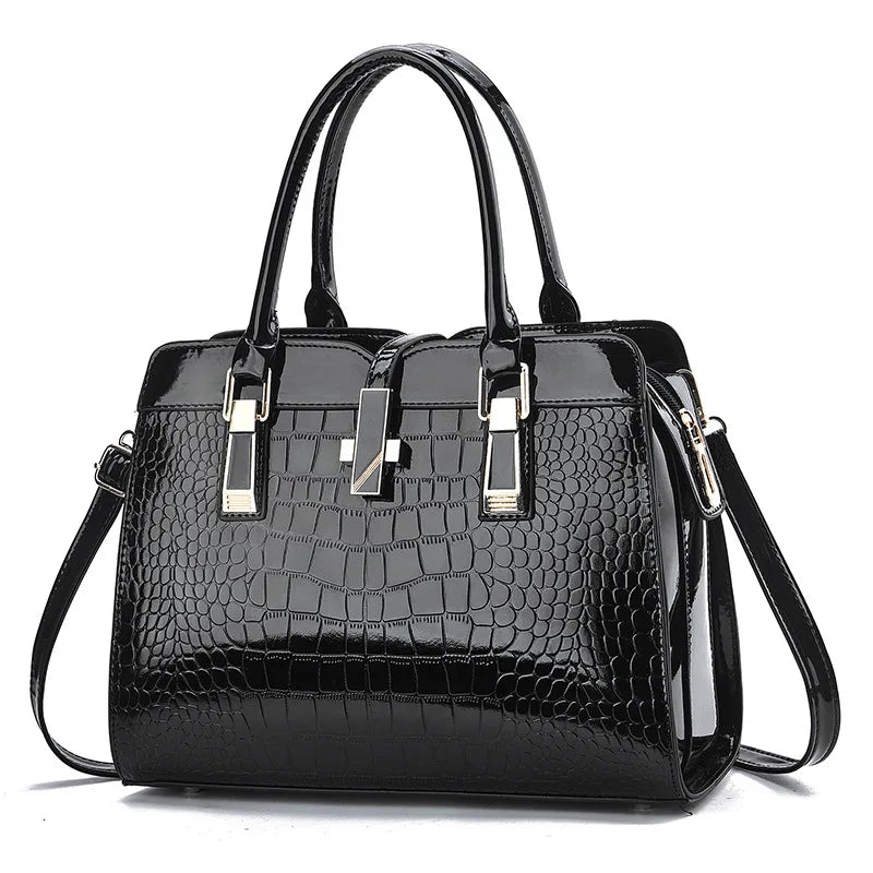 Women's Structured PU Handbag | Shoulder and Crossbody Tote