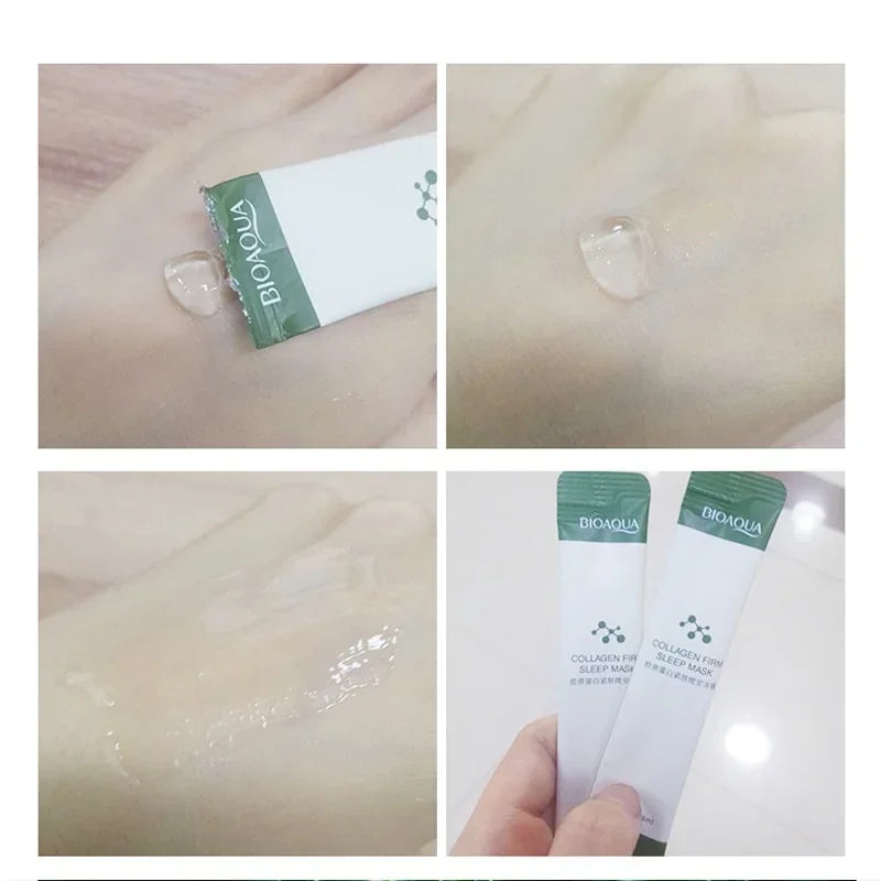 30pcs/20pcs BIOAQUA Collagen Sleeping Facial Masks Skincare Moisturizing Brightening Firming Face Mask