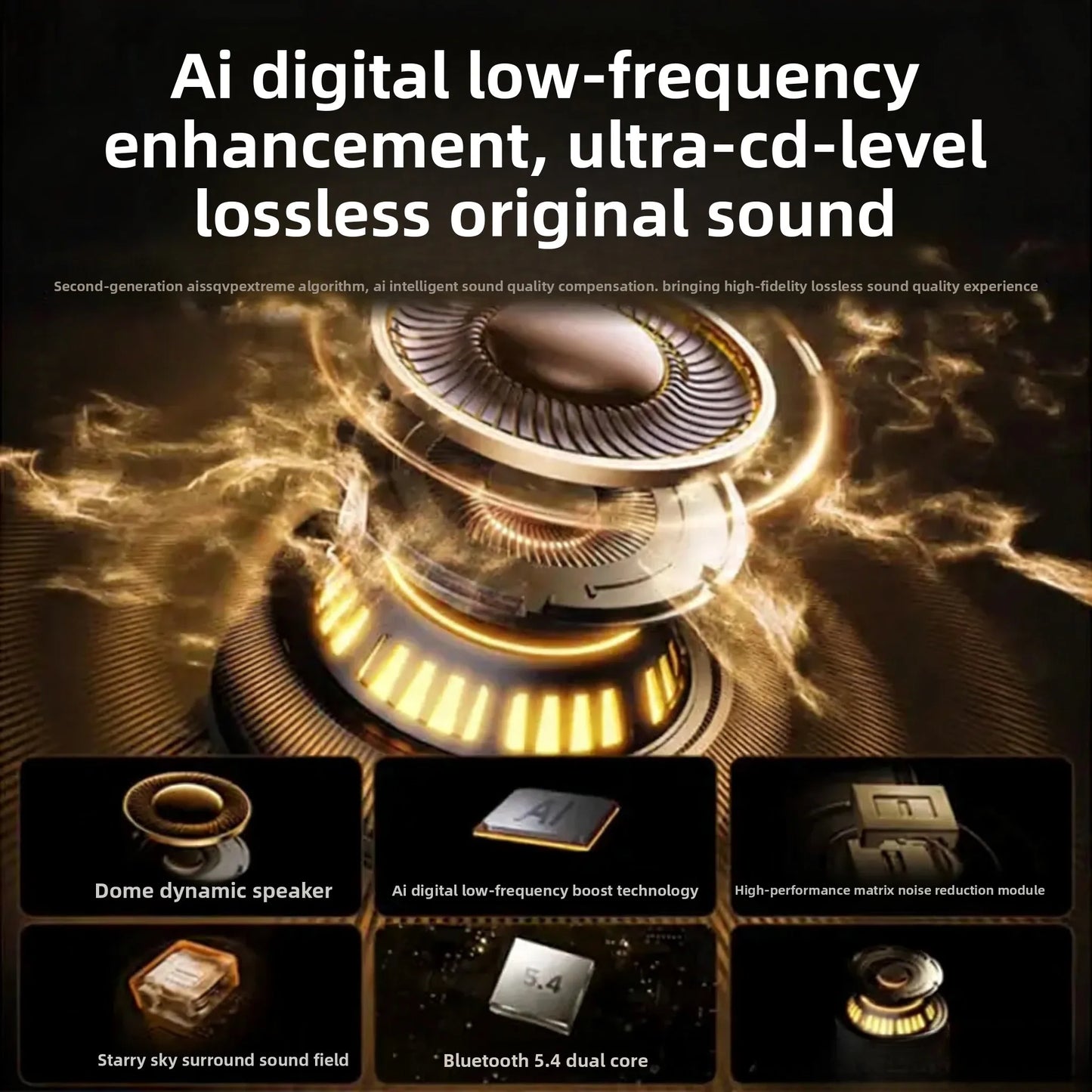 3-in-1 AI Translator Earbuds 144 Languages Noise Cancelling Bluetooth 5.3 Headset Instant Translator Smart Voice Real Time