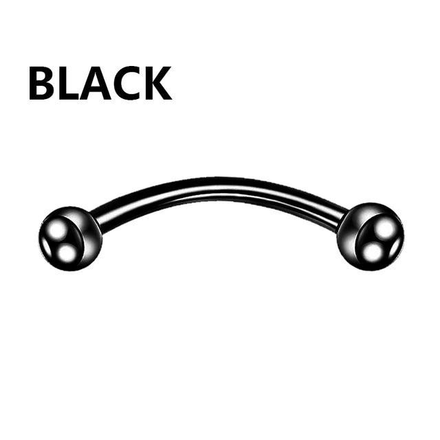 1PC metal Horseshoe Fake Nose Ring C Clip Septum Lip stainless steel Real Piercing Nose Rings Hoop For Women Men Jewelry